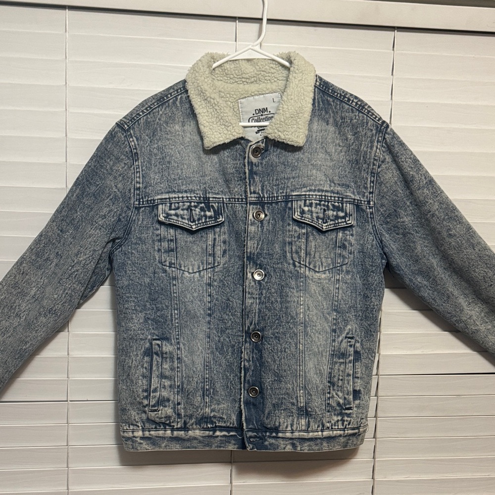 Men's Denim Sherpa Jacket